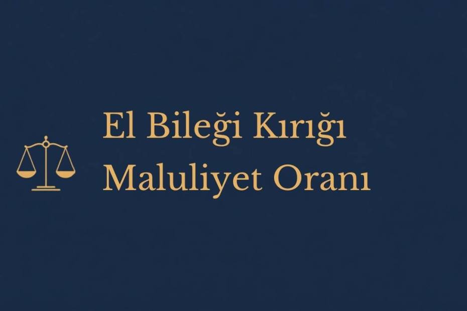 Trafik kazasında el bileği kırığı maluliyet oranı